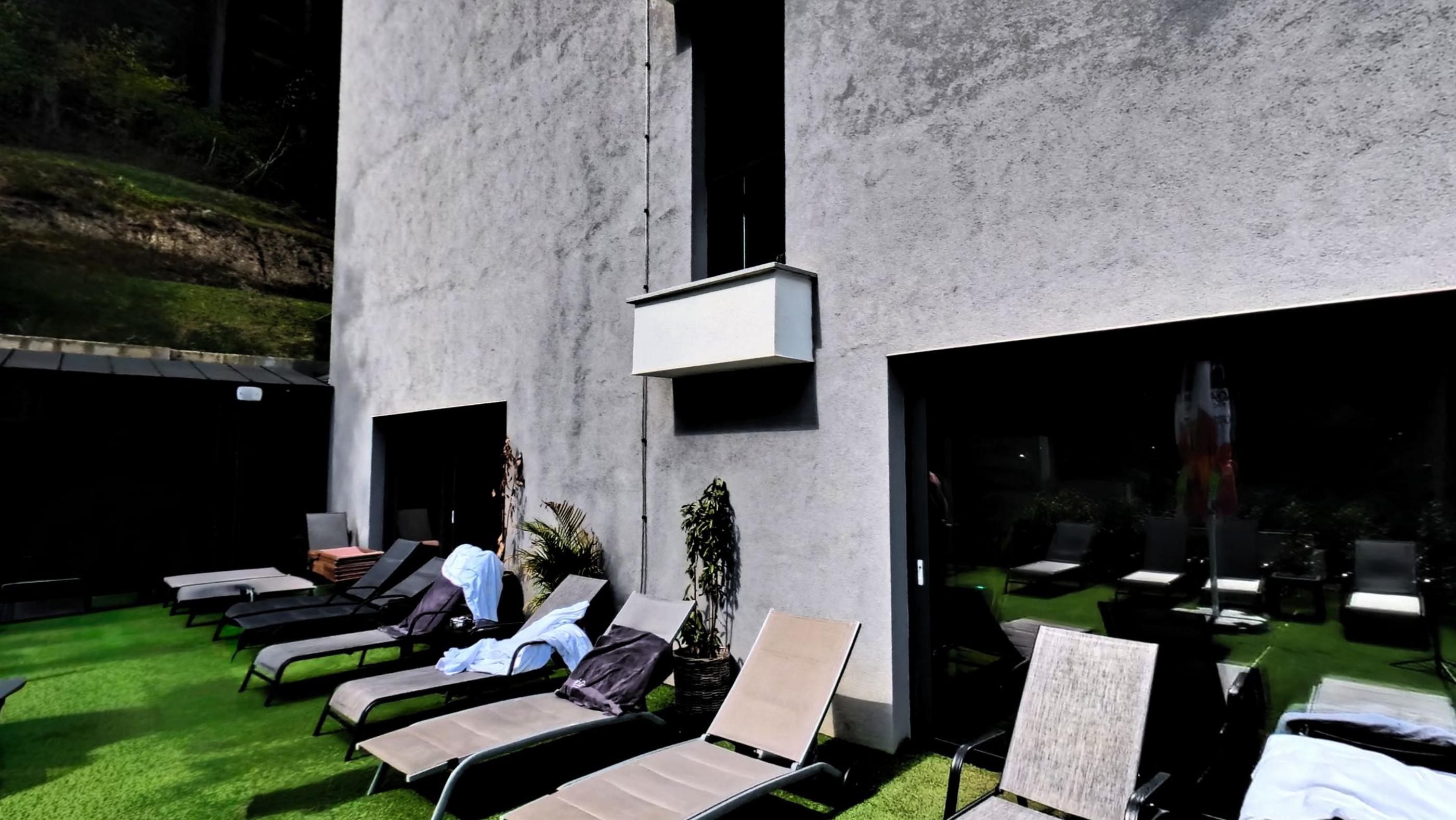 Loungers on the lawn